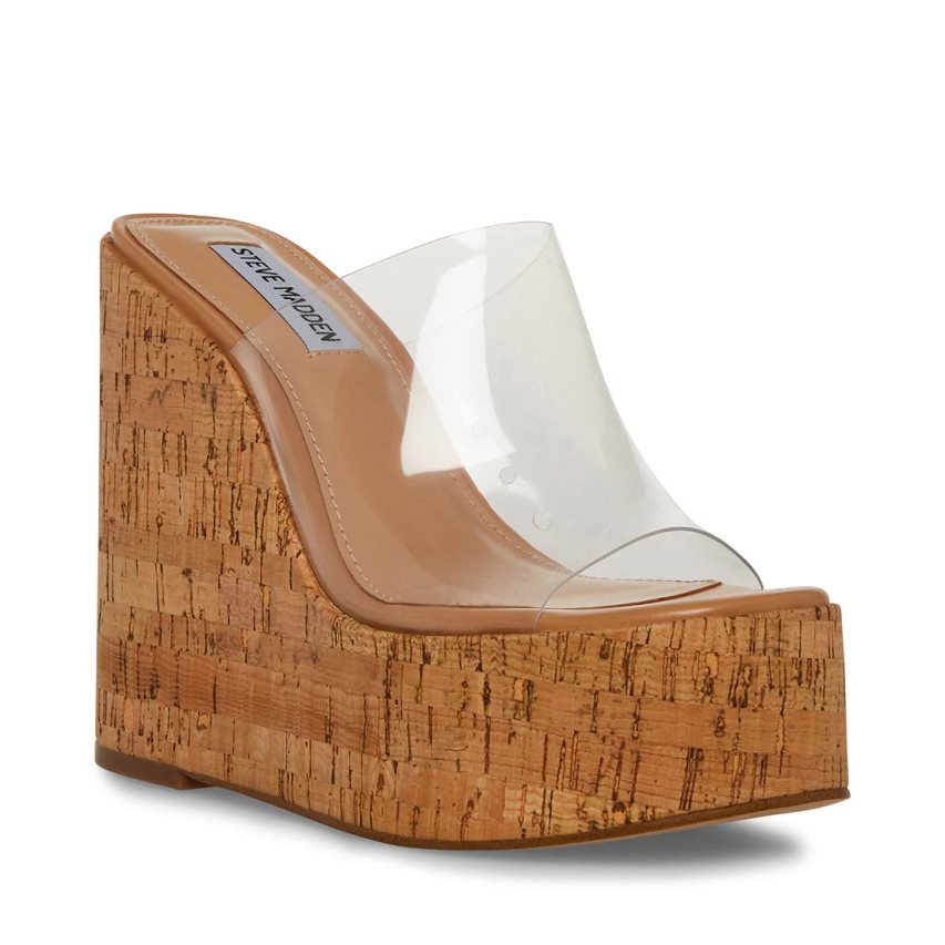 Brown Steve Madden Joanne Women's Wedges | PH 4583SVD